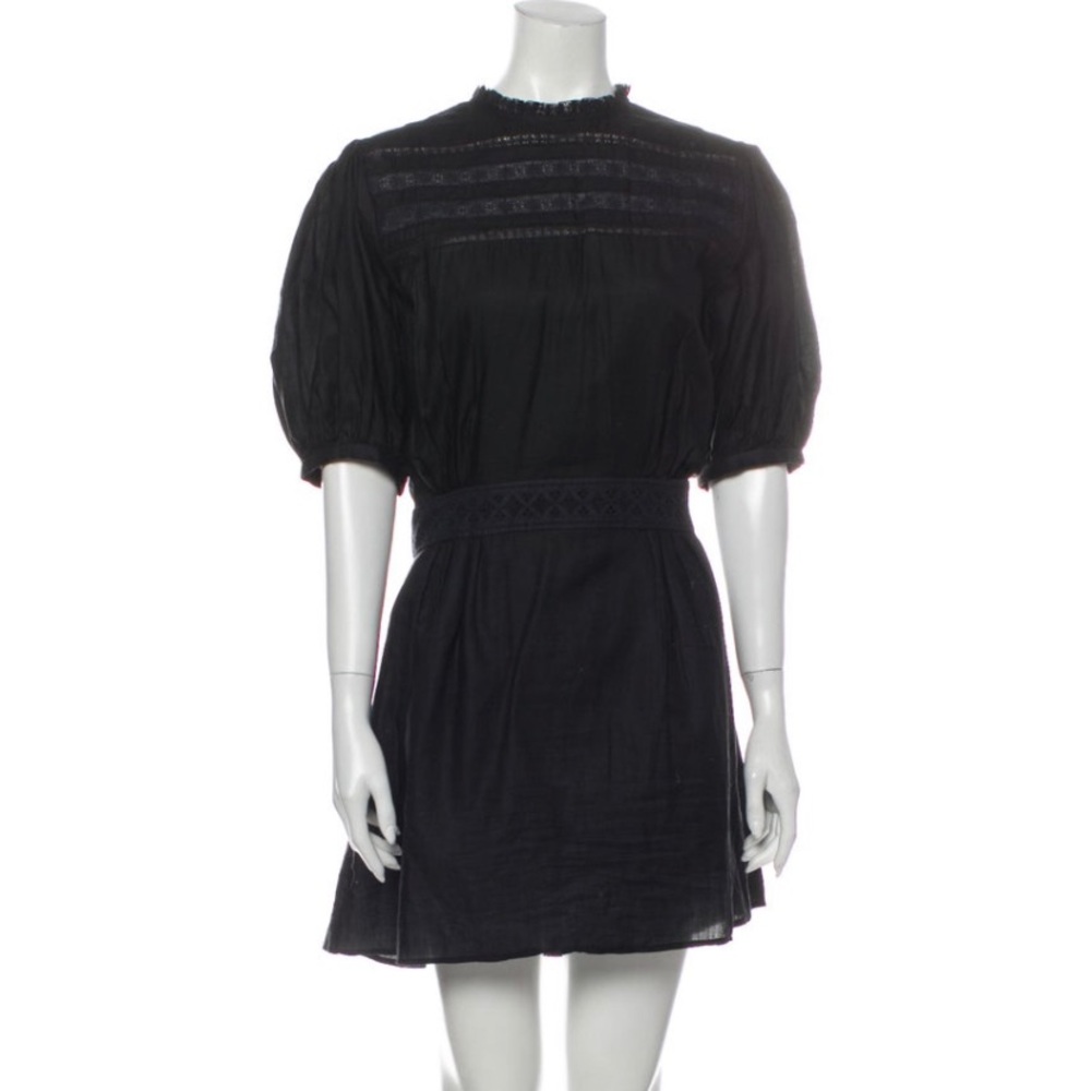 🦋 Matin Studio Este Puff Sleeve Sheer Cotton Dress